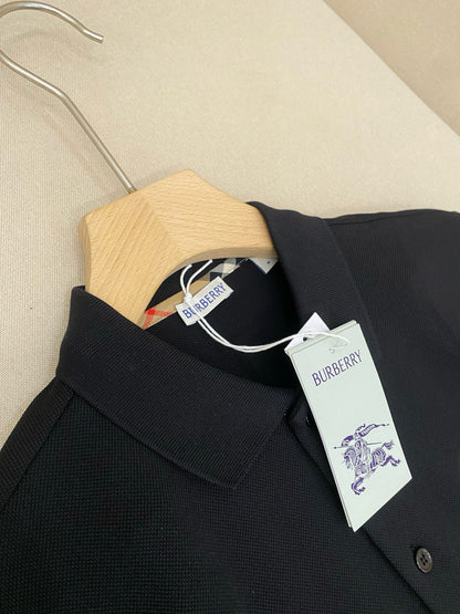 Burberry Cotton B Heart Polo T-Shirt "Black"