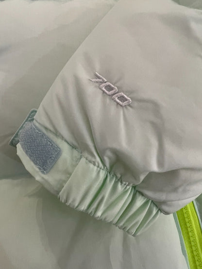 The North Face 700 Down Jacket "White-Neon Yellow"