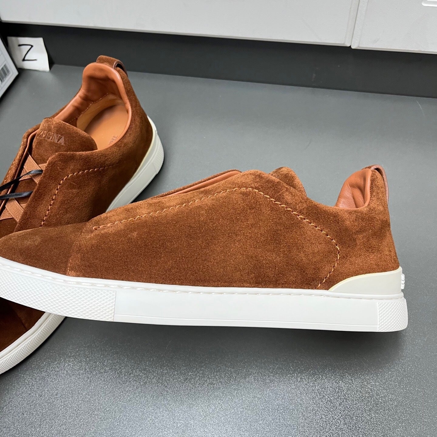 Zegna Triple Stitch "Camel"