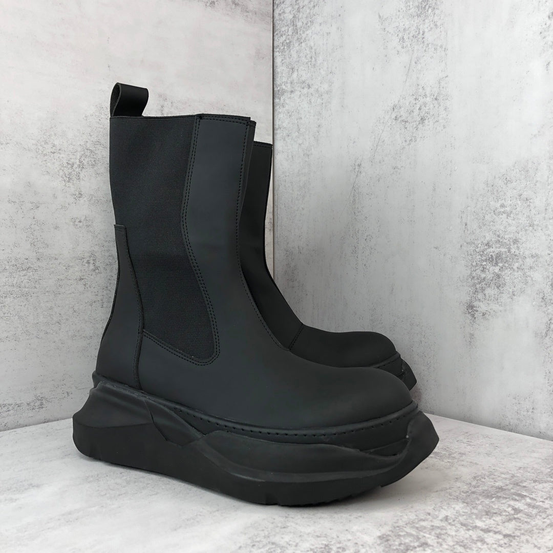 Rick Owens Abstract Beetle Boots "Black"