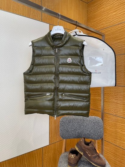 Moncler Gui Down Vest "Army Green"