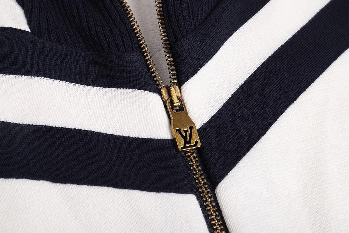 Louis Vuitton Knitted Cotton Sailor Blouson "White"
