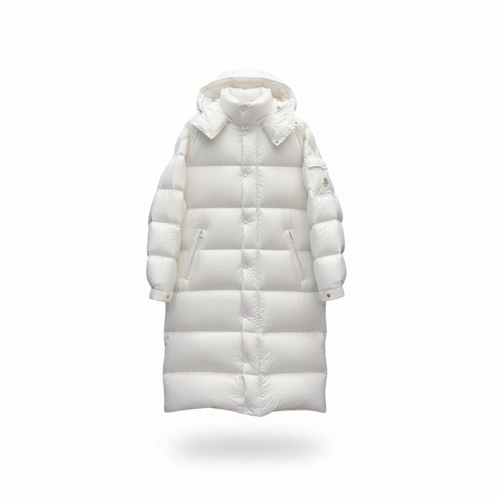 Moncler Hanoverian Long Down Jacket "White"