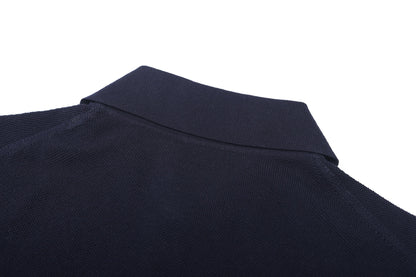 Zegna Cotton Polo Shirt "Navy Blue"