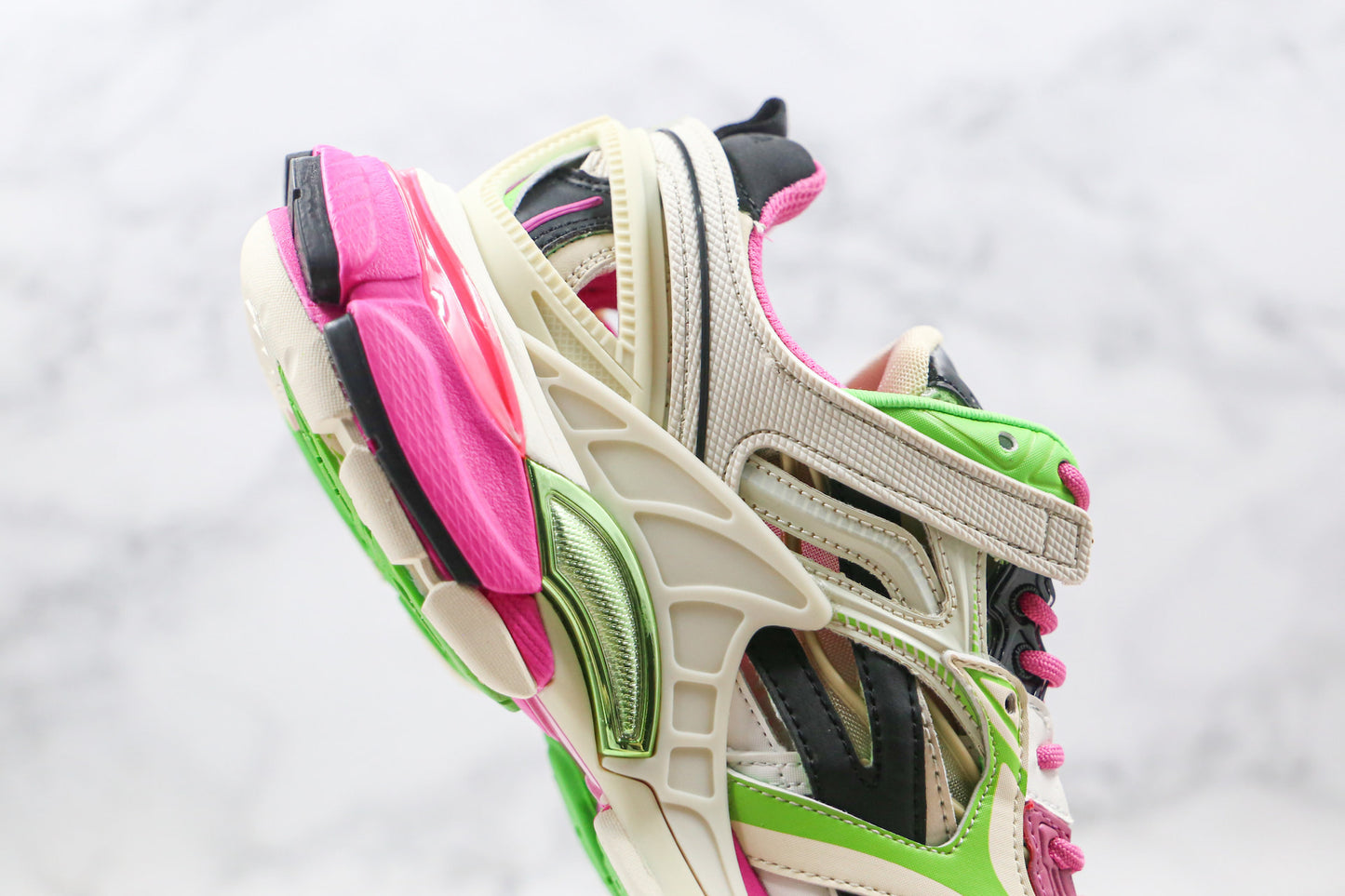 Balenciaga Track 2.0 "White-Pink-Green"