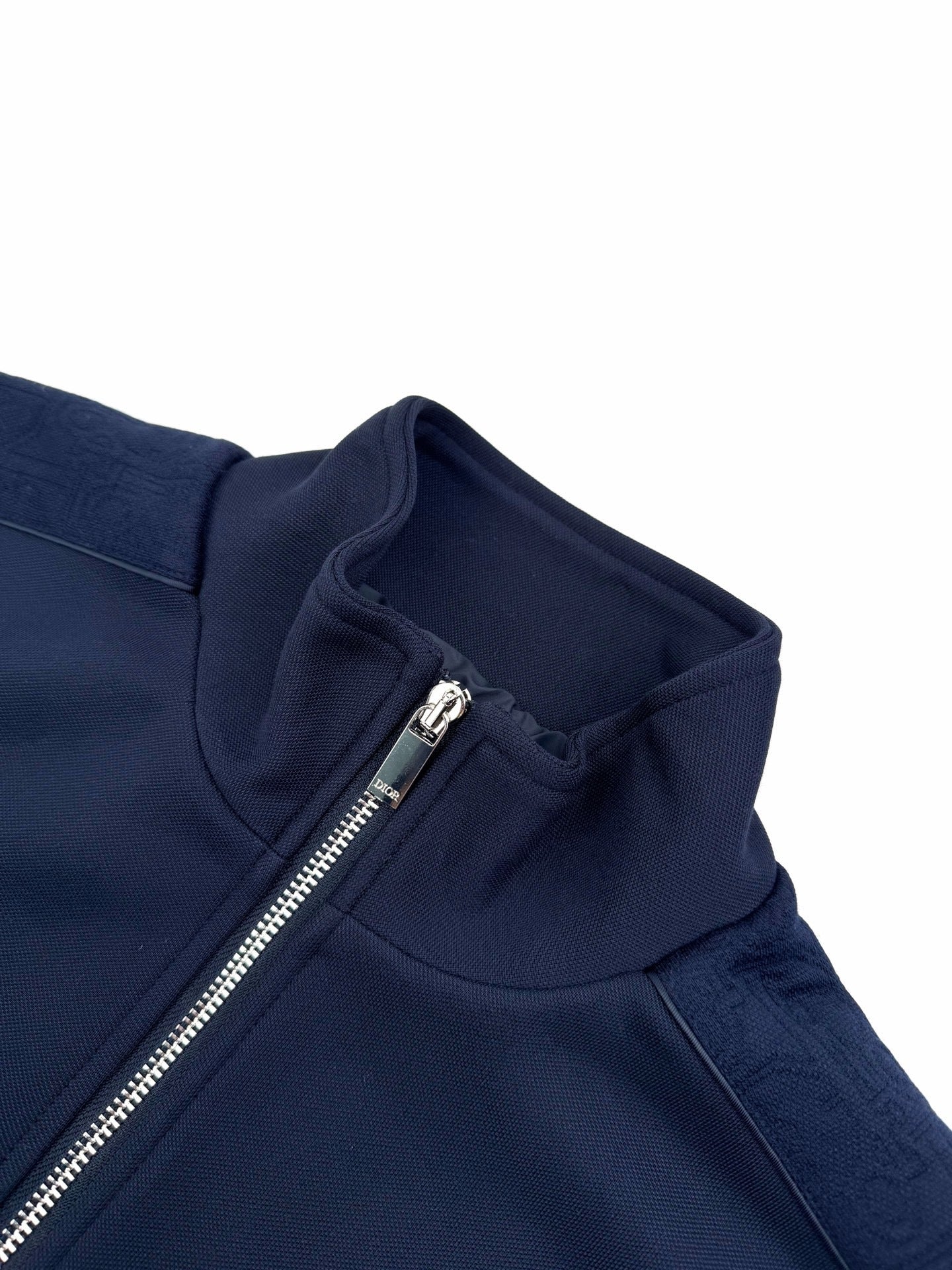 Dior Oblique Track Jacket "Navy Blue Cotton-Blend Jersey"