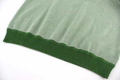 Moncler Leather Logo Cotton Sweater "Dark Green"