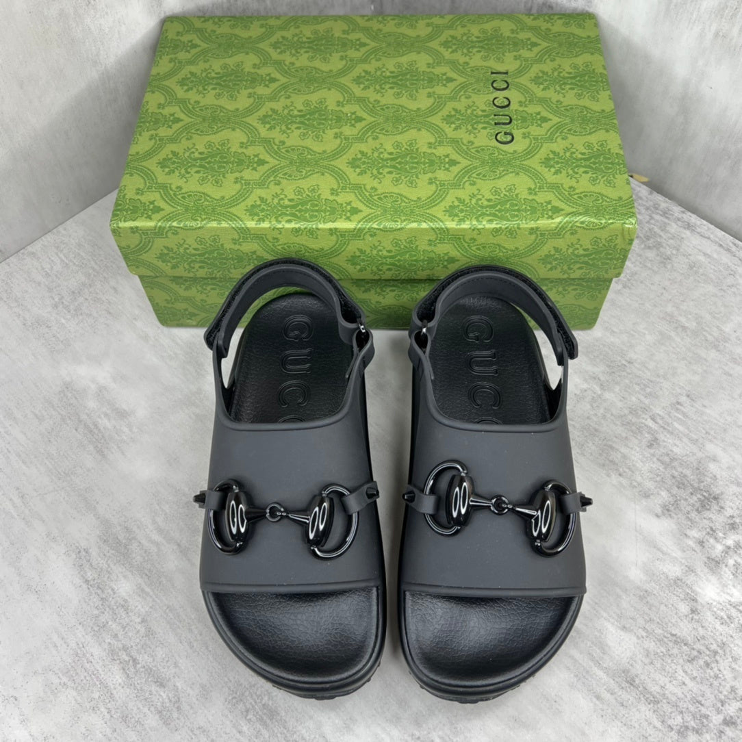 Gucci Horsebit Sandals "Black"