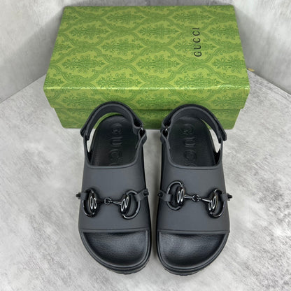 Gucci Horsebit Sandals "Black"