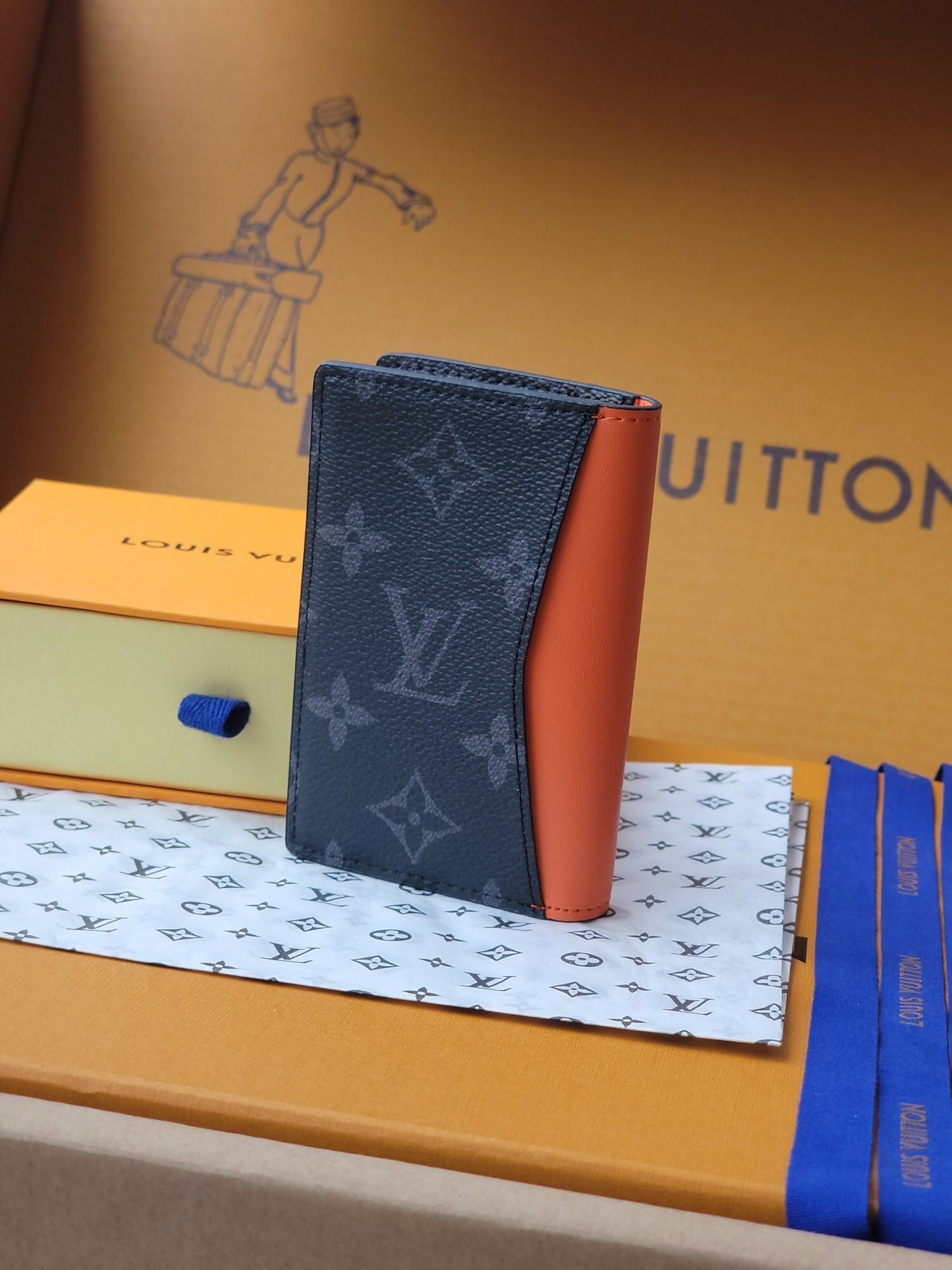 Louis Vuitton Pocket Organizer "Sunrise Orange"