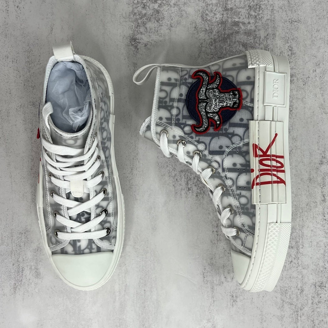 Dior B23 High "White Ox Head Embroidery"