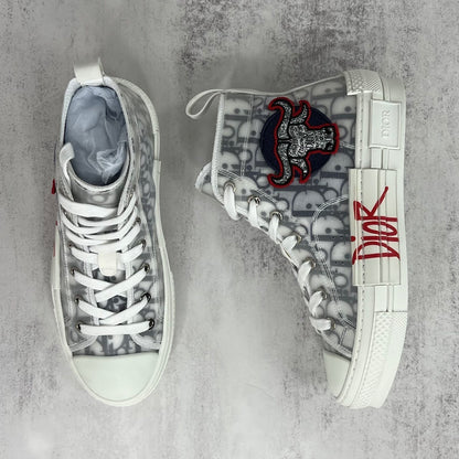 Dior B23 High "White Ox Head Embroidery"