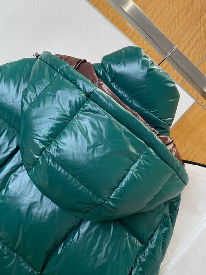 Moncler Parana Down Jacket "Emerald Green-Brown"