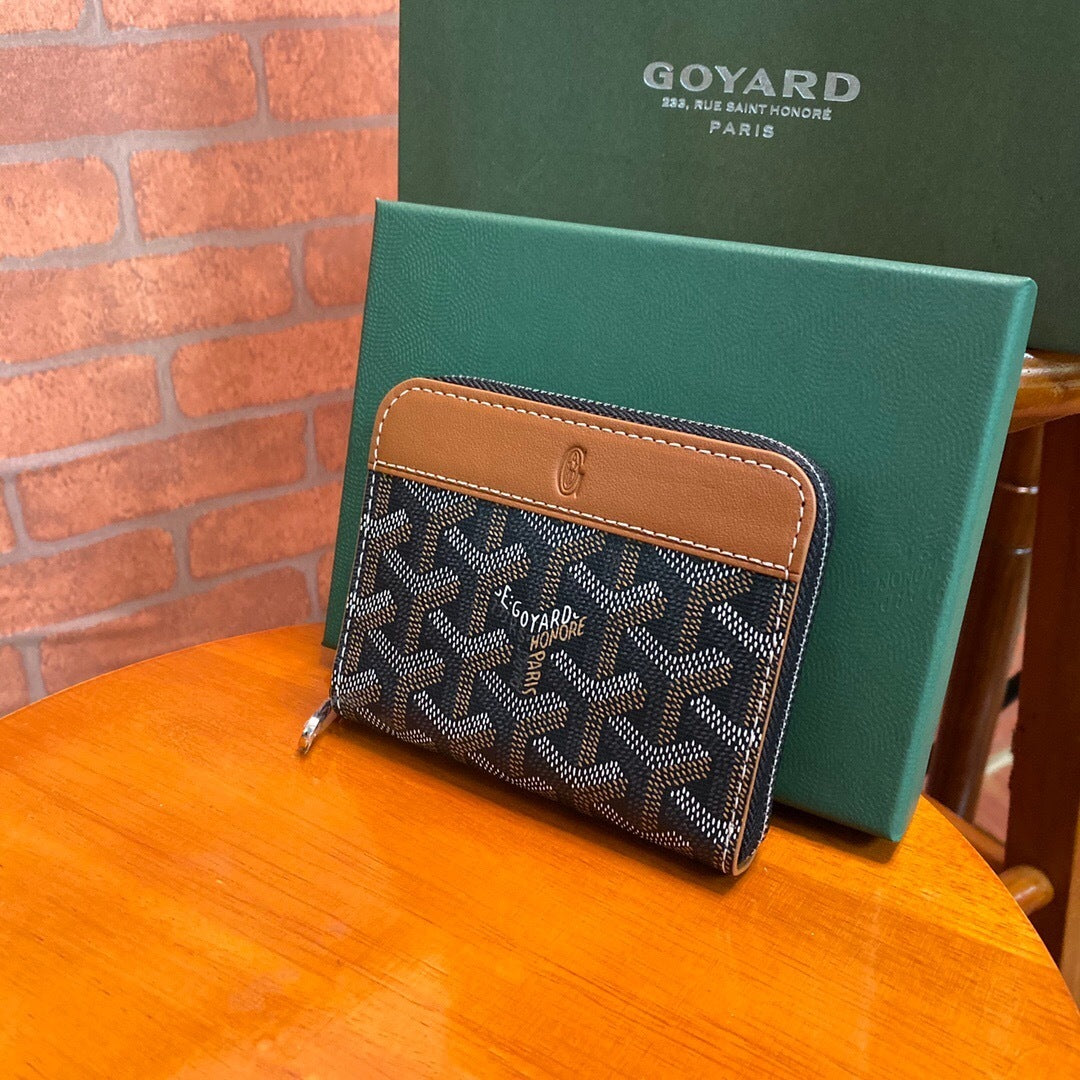 Goyard Matignon PM Wallet "Black & Tan"