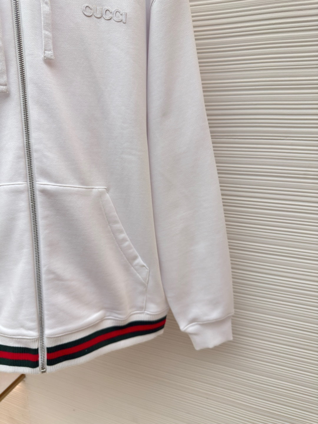 Gucci Zip Hoodie "White"