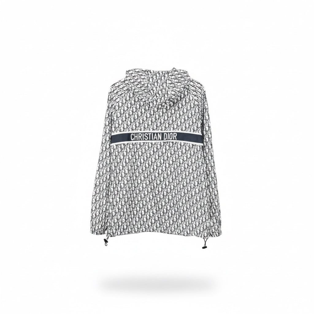 Dior Monogram Windbreaker Jacket "White-Black"