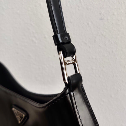 Prada Cleo Brushed Leather Shoulder Bag