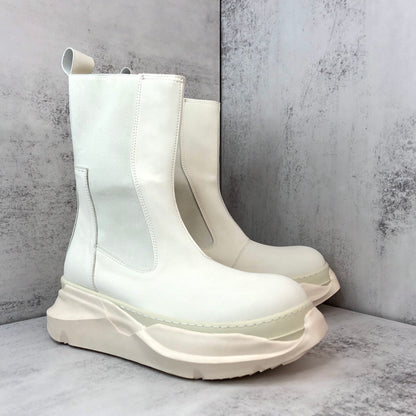 Rick Owens Abstract Beetle Boots "White"