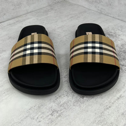 Burberry Slides "Beige-Black"