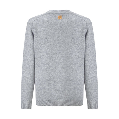 Louis Vuitton Chunky Wool-Cashmere Crewneck "Grey"