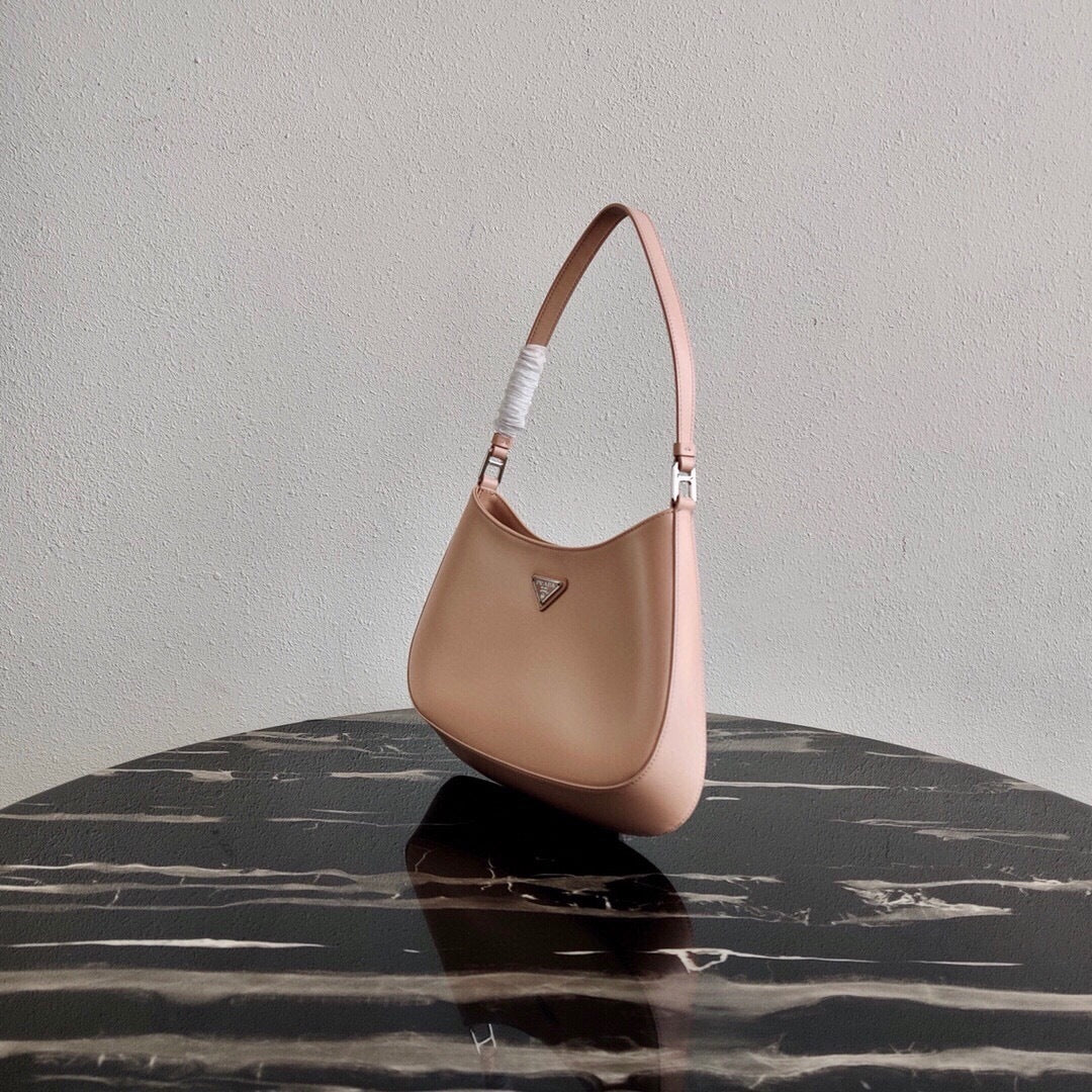 Prada Cleo Brushed Leather Shoulder Bag
