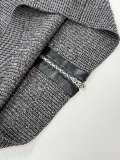 Chrome Hearts Large Cross Cashmere Knit "Grey"