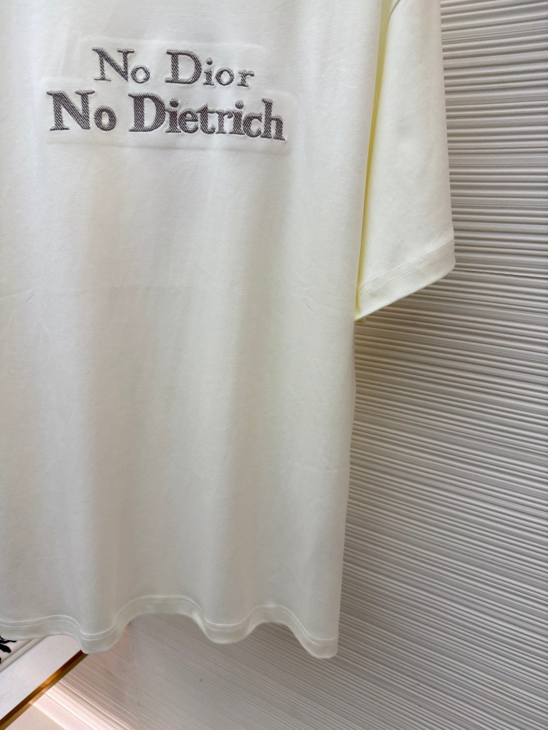 Dior T-Shirt with Embroidery "White Cotton Jersey"