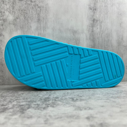 Bottega Veneta Slides "Cyan"