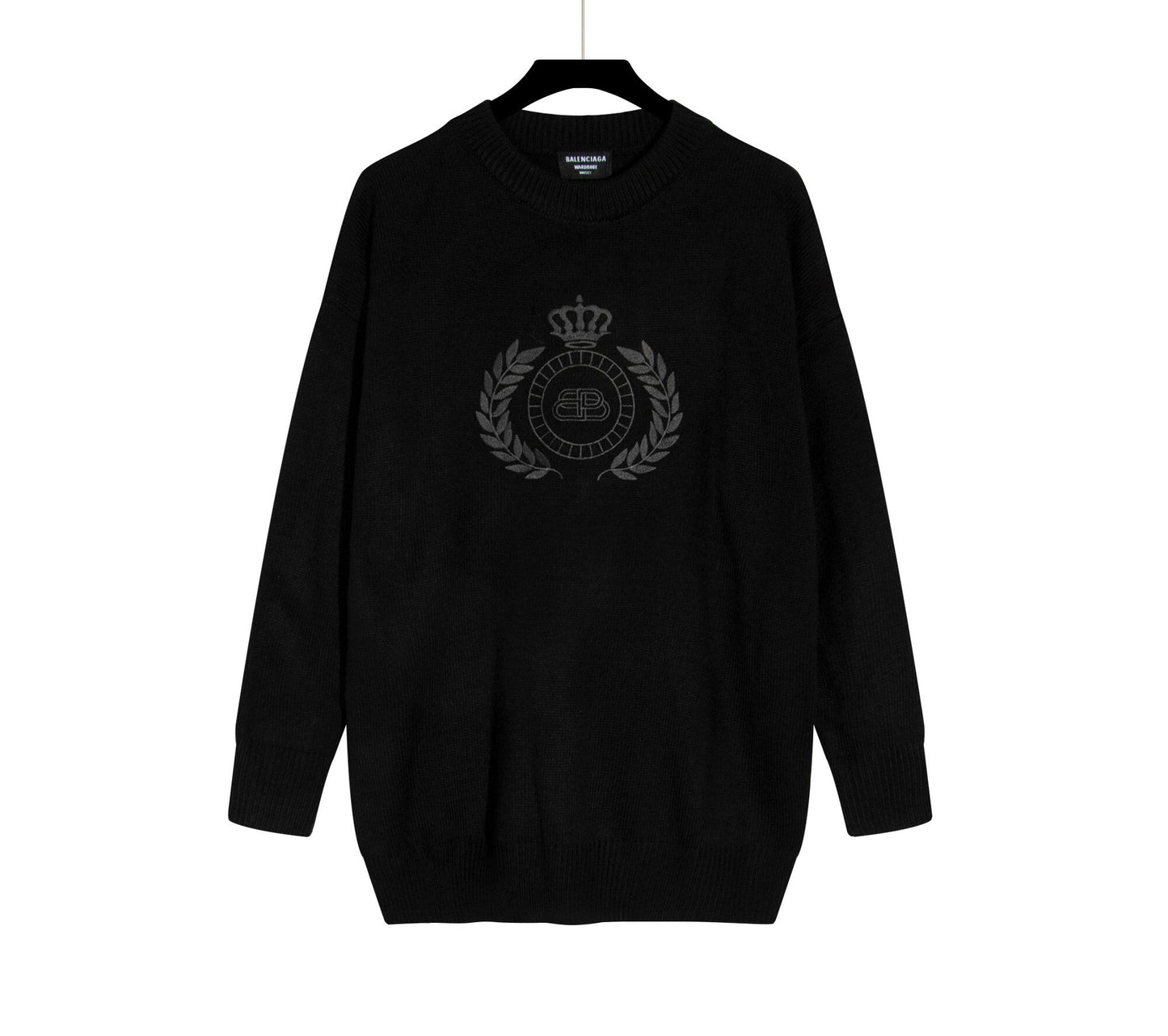 Balenciaga BB Laurel Crown Sweater "Black"