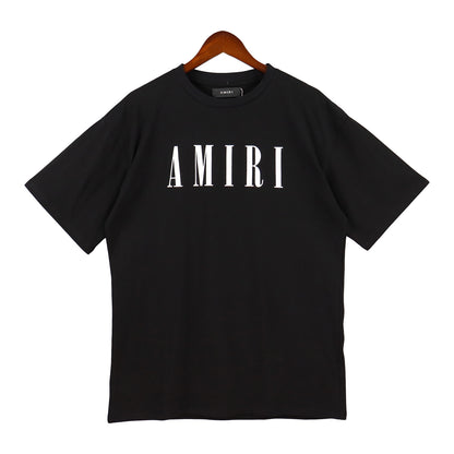Amiri Logo Print T-Shirt "Black-White"