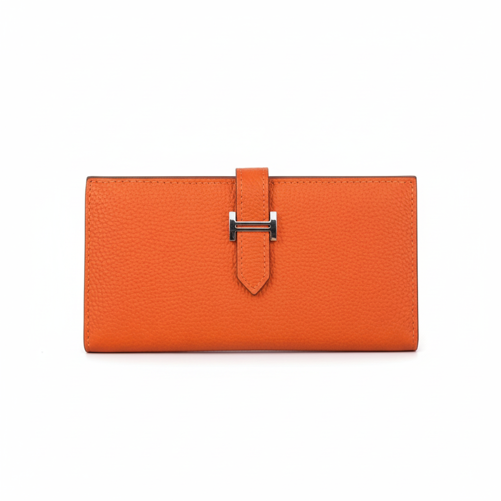 Hermes Bearn Wallet "Orange"