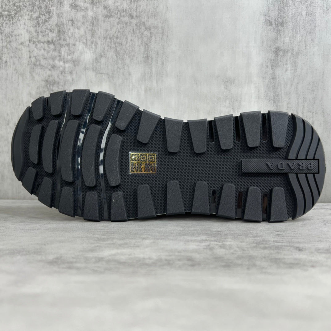 Prada Leather and Re-Nylon Sneakers "White"