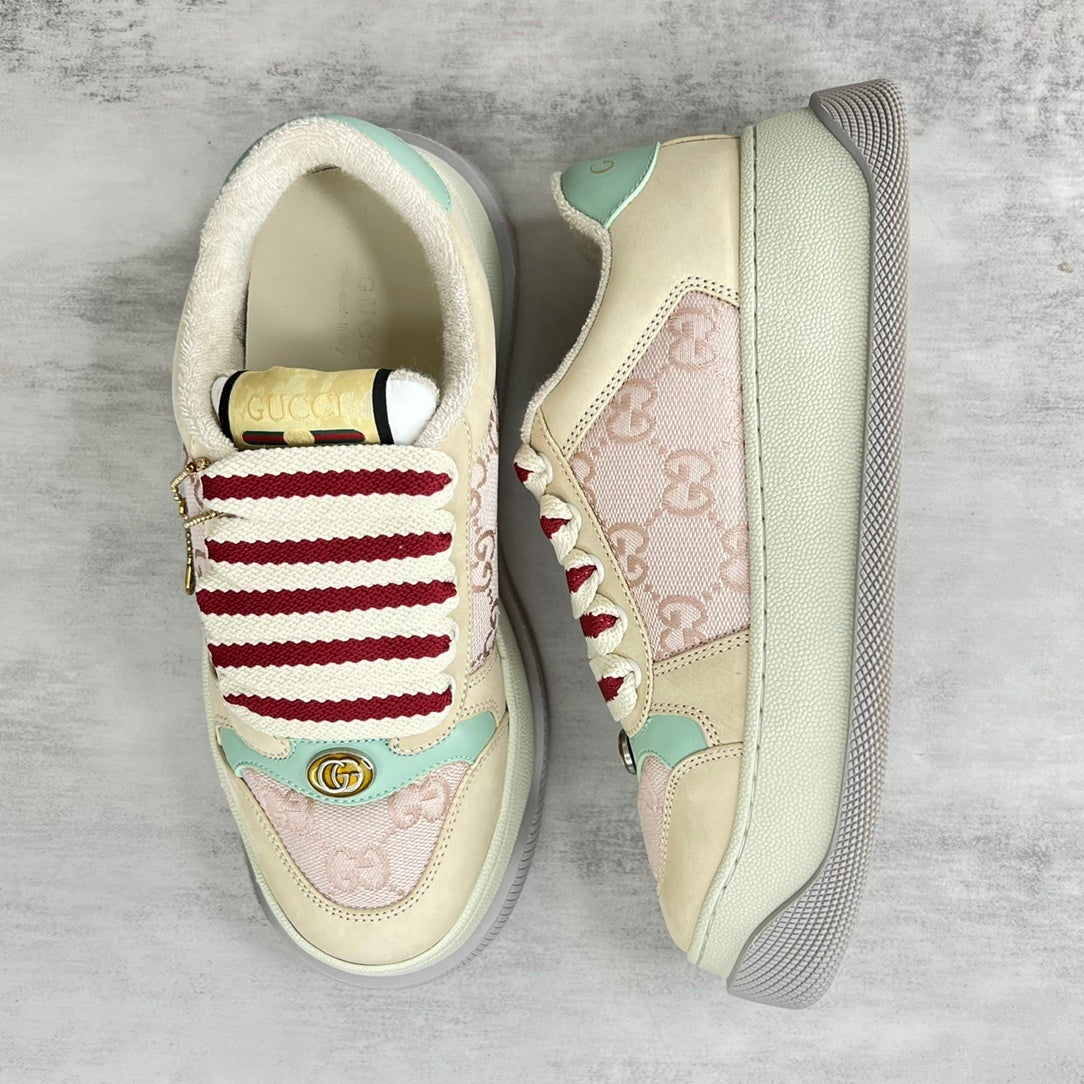 Gucci Screener Double "Beige-Pink Monogram"