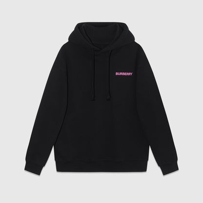 Burberry Oak Leaf Crest Hoodie "Black-Pink"