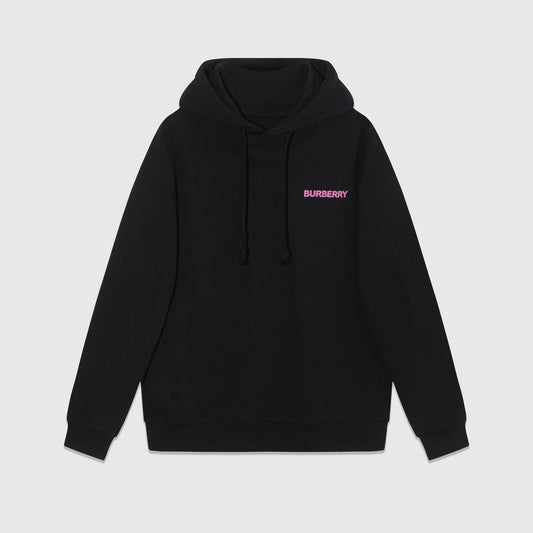 Burberry Oak Leaf Crest Hoodie "Black-Pink"