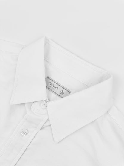 Prada Cotton Poplin Shirt "White"