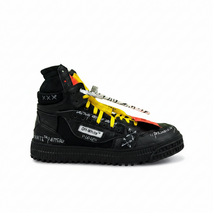 Off-White Off-Court High "Black Graffiti"