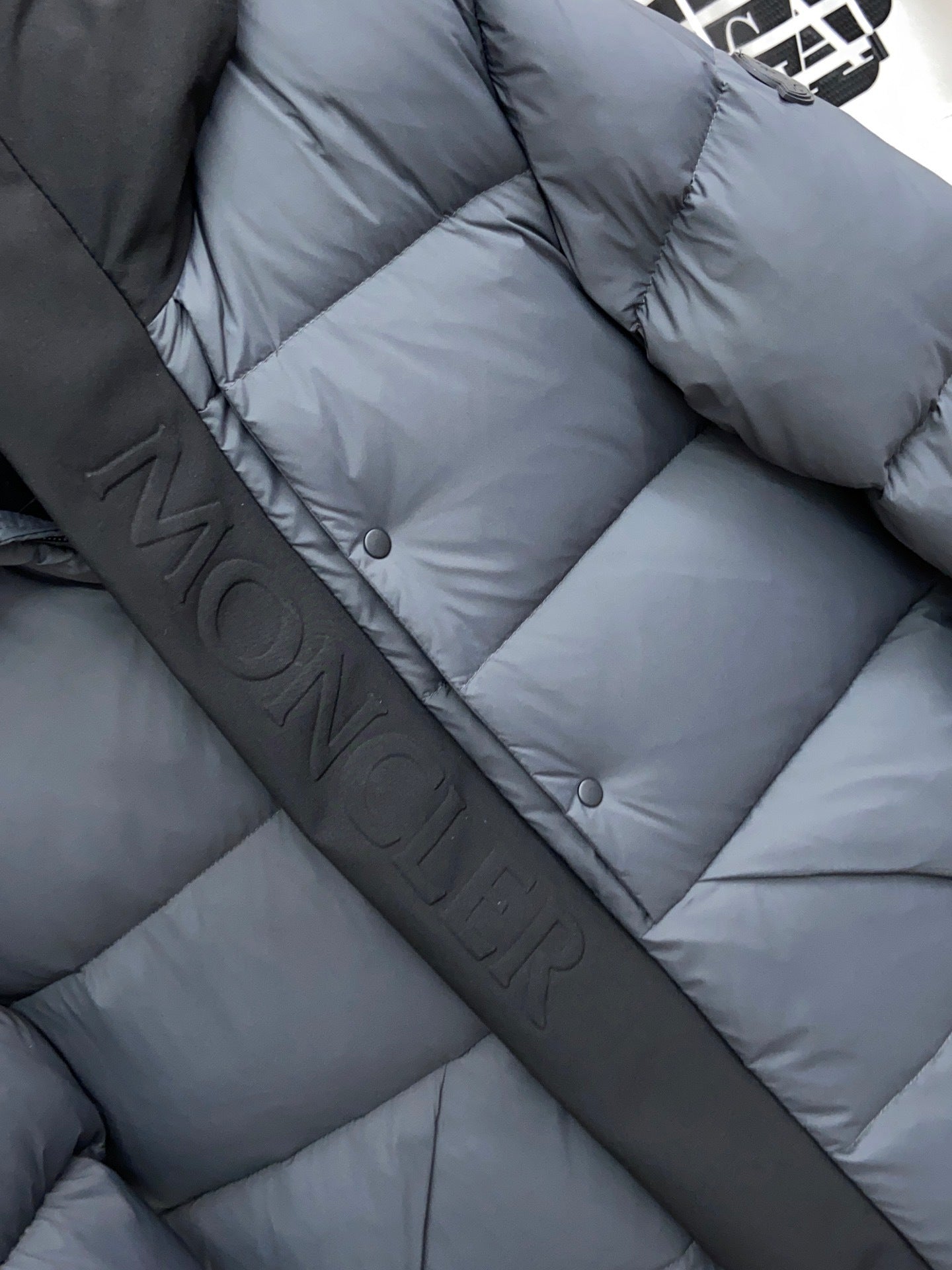Monlcer Madeira Hooded Down Jacket "Grey-Black"