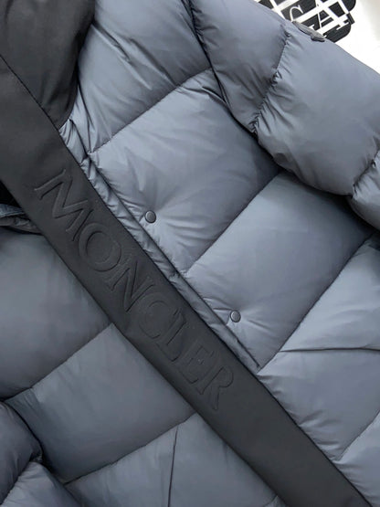 Monlcer Madeira Hooded Down Jacket "Grey-Black"