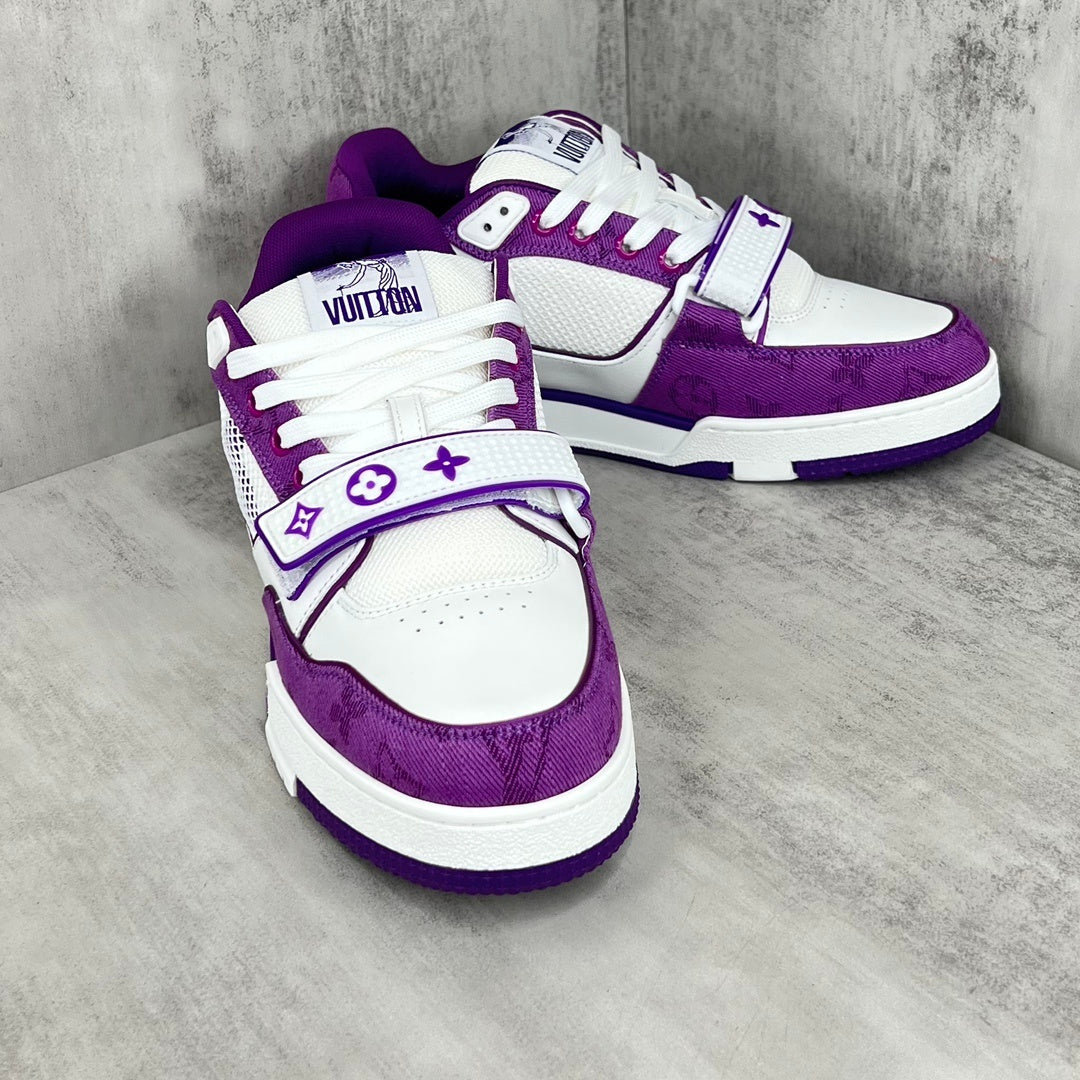 Louis Vuitton Trainers "Purple-White Denim"