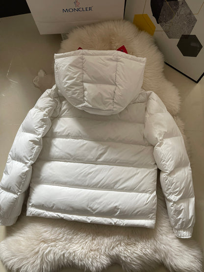 Moncler Poirier Down Jacket "White-Red"