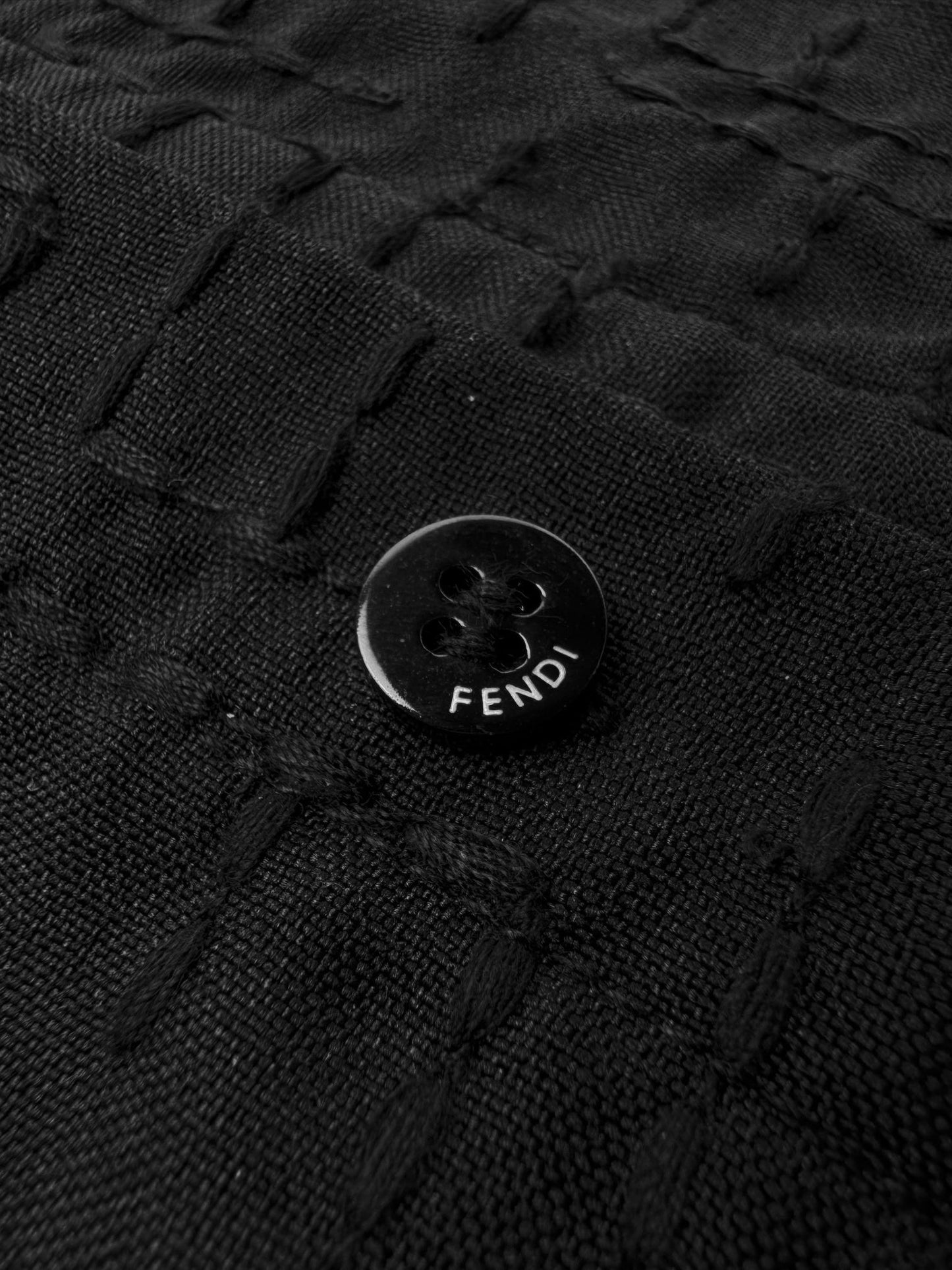 Fendi FF Monogram Short Shirt "Black"