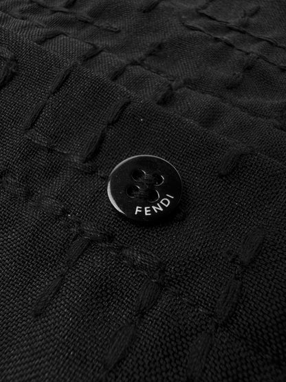Fendi FF Monogram Short Shirt "Black"