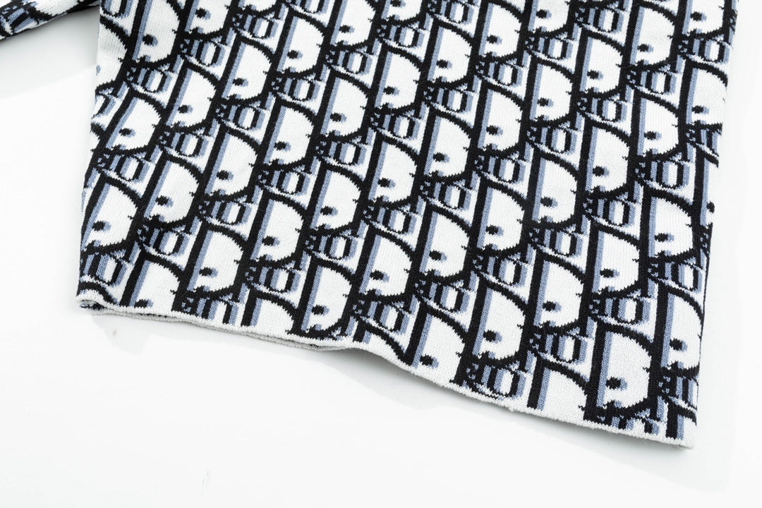Dior Monogram Shorts "White-Black-Blue"