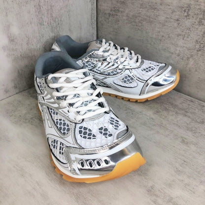 Bottega Veneta Orbit "White-Silver"