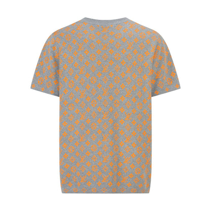 Louis Vuitton Monogram Short-Sleeved Crewneck "Grey-Orange"