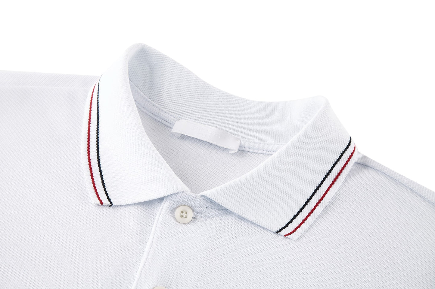 Prada Pique Polo T-Shirt "White"