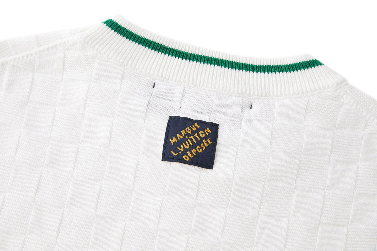Louis Vuitton Damier Terry Tennis T-Shirt "Milky White"