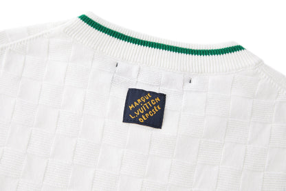 Louis Vuitton Damier Terry Tennis T-Shirt "Milky White"