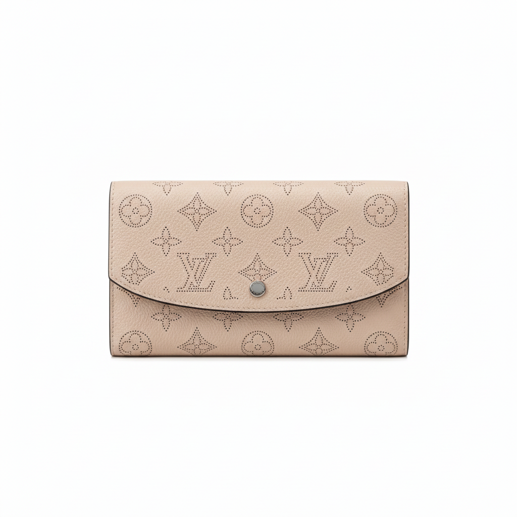 Louis Vuitton Iris Wallet "Magnolia Mahina Leather"